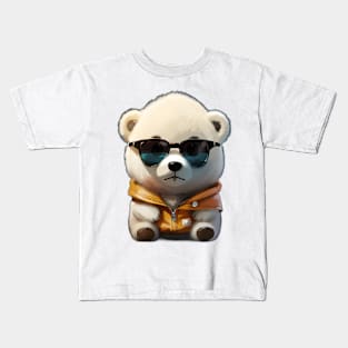 Polar bear with Sunglasses Kids T-Shirt